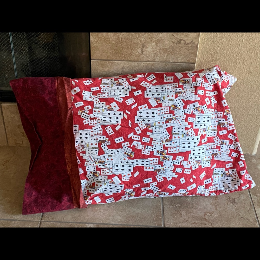 Handmade Alice in Wonderland Pillowcase